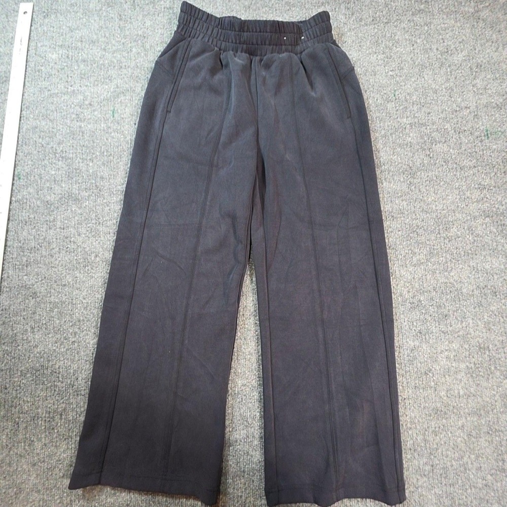FLX Sweatpants Womens XS Black Wide Leg Elastic Waist Jersey Lounge Yoga Gym